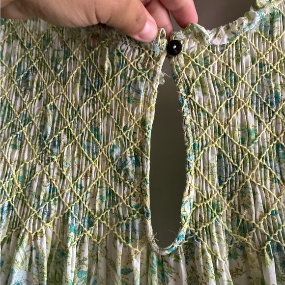 Free People Shea Printed Undersea Combo Button Back Closure Mini Dress M - Picture 9 of 16